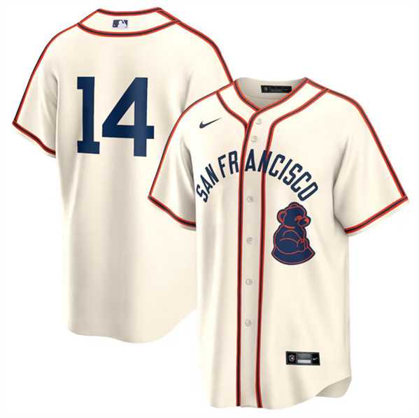 Mens San Francisco Giants #14 Patrick Bailey Cream 2024 Rickwood Classic Stitched Baseball Jersey Dzhi